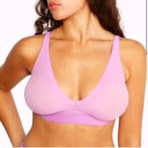 Parade Sz XL Bra Bundle Purple Mesh Silky Bralette Black Flex Cut-out Sports Bra